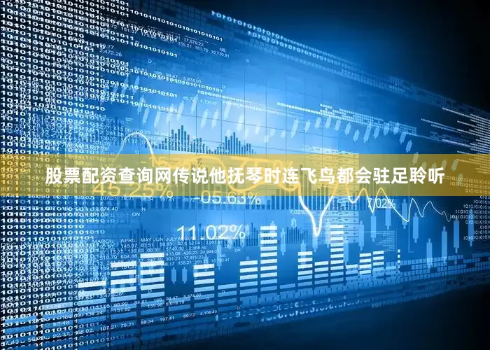 股票配资查询网传说他抚琴时连飞鸟都会驻足聆听